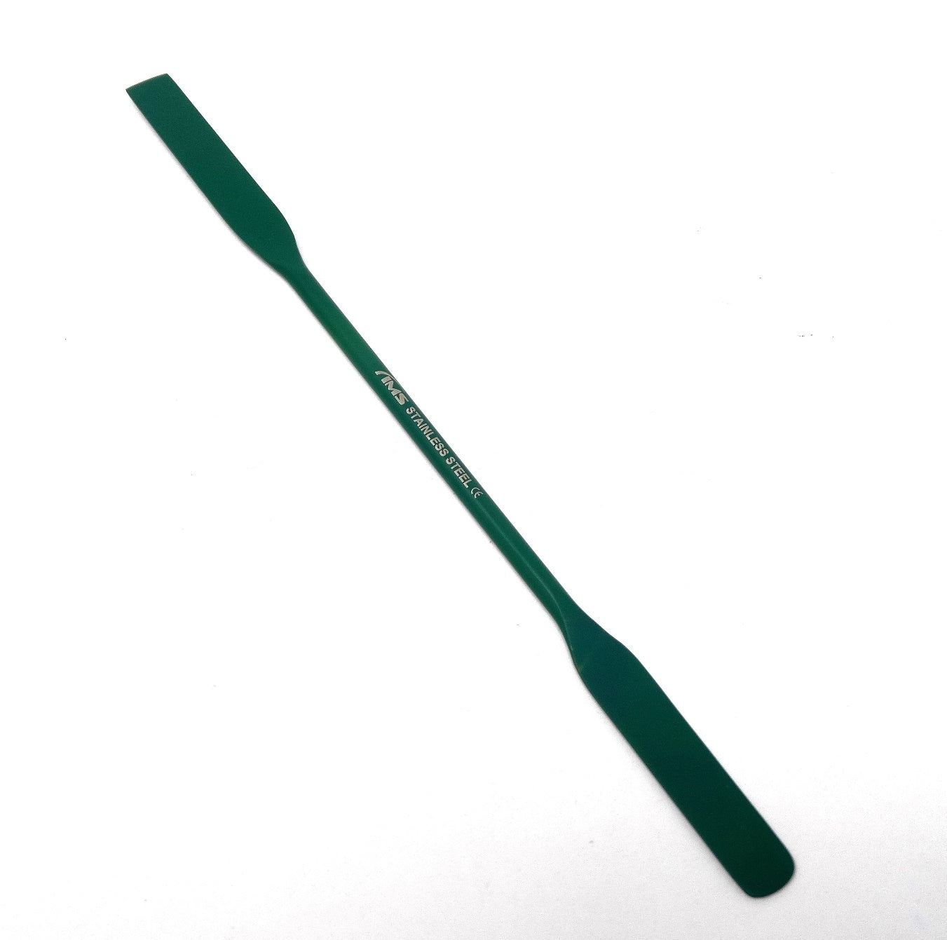 IMS-SQRD-PTFE2 PTFE Coated Stainless Steel Double Ended Micro Lab Spatula, Square & Round End, 7" Length, 2/Pack