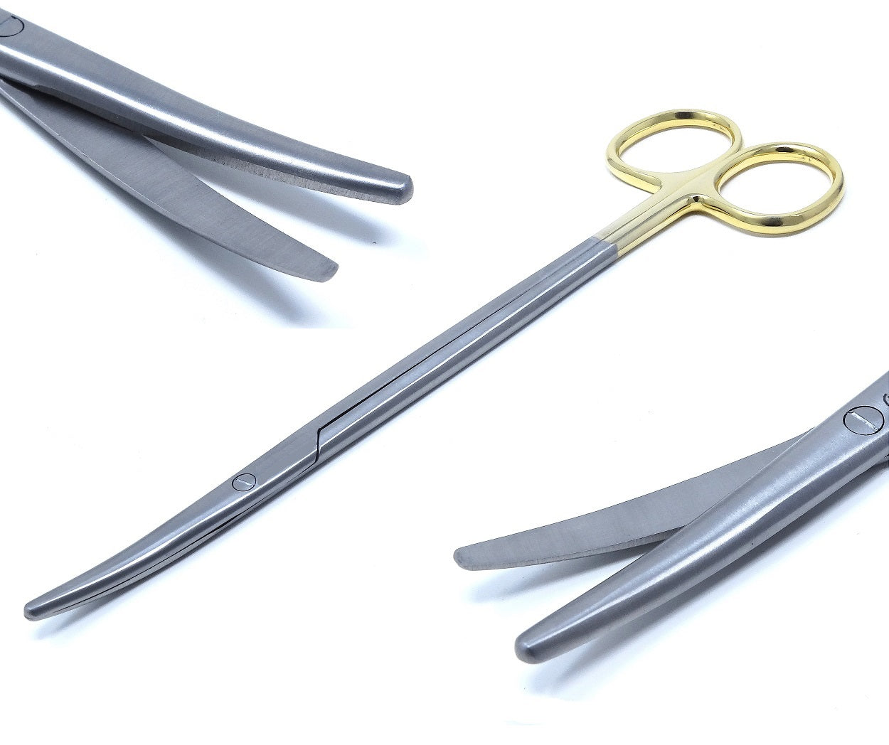 Gold Handle Metzenbaum Dissecting Scissors, 7", Curved