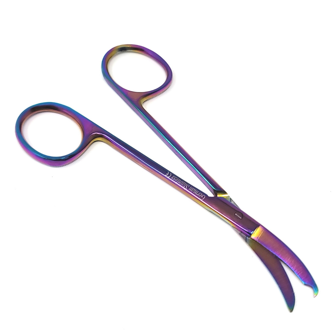 Northbend Multi Color Suture Stitch Curved 4.5" Stainless Steel Shears