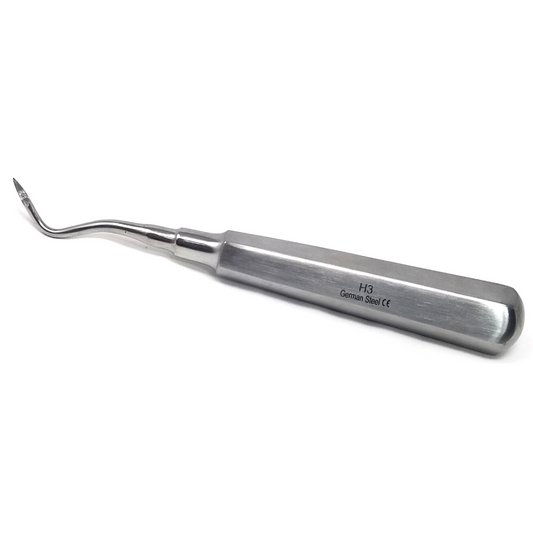 Heidbrink Dental Root Pick Elevator H3 Single End Right, Stainless Steel