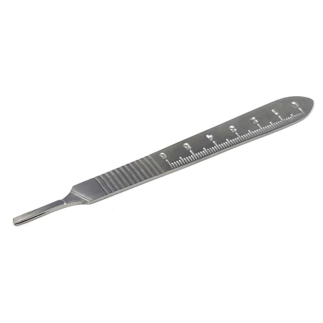 Premium Quality Scalpel Handle #3, With Graduated / Scale Handle, Stainless Steel ( Fits Size 9-16 Scalpel Blades )