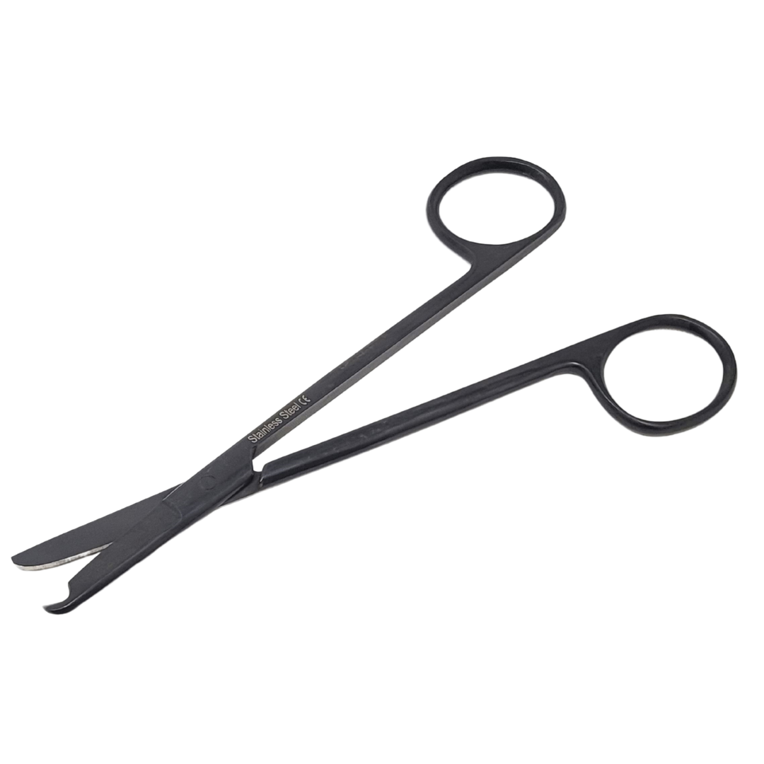 Suture Stitch Scissors 5.5" Stainless Steel Shears, Tactical Black