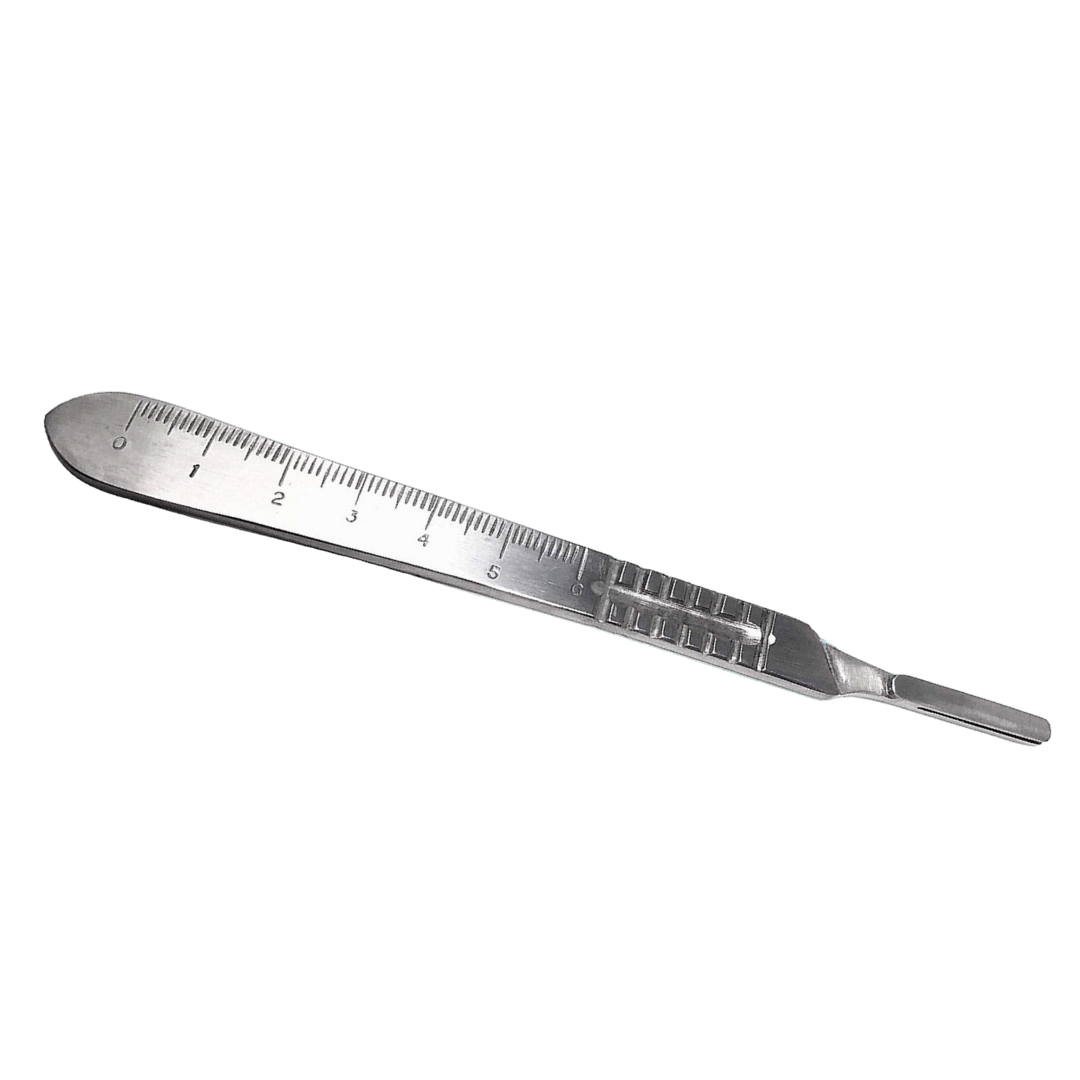 Premium Quality Scalpel Handle #4, With Graduated / Scale Handle, Stainless Steel ( Fits Size 20-26 Scalpel Blades )