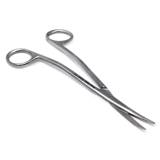 Multifunction Metzenbaum Dissecting Scissors Double Curved Stainless Steel Slim Shears - 6.25"