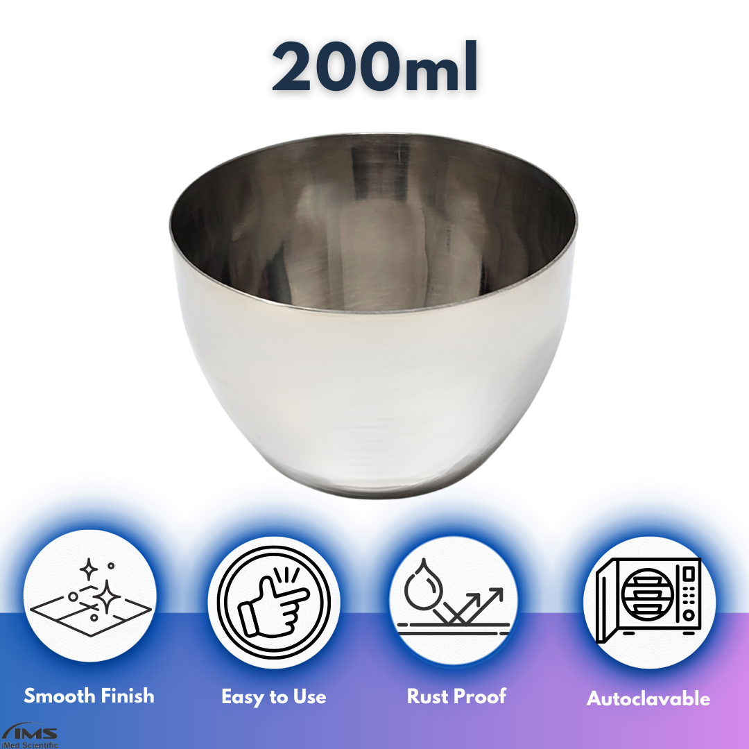 200ml Stainless Steel Lab Beaker Multifunction Crucible
