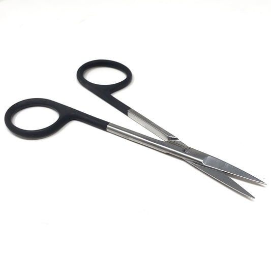 Supercut IRIS Dissecting Scissors 4.5" Straight, One Serrated Blade, Stainless Steel