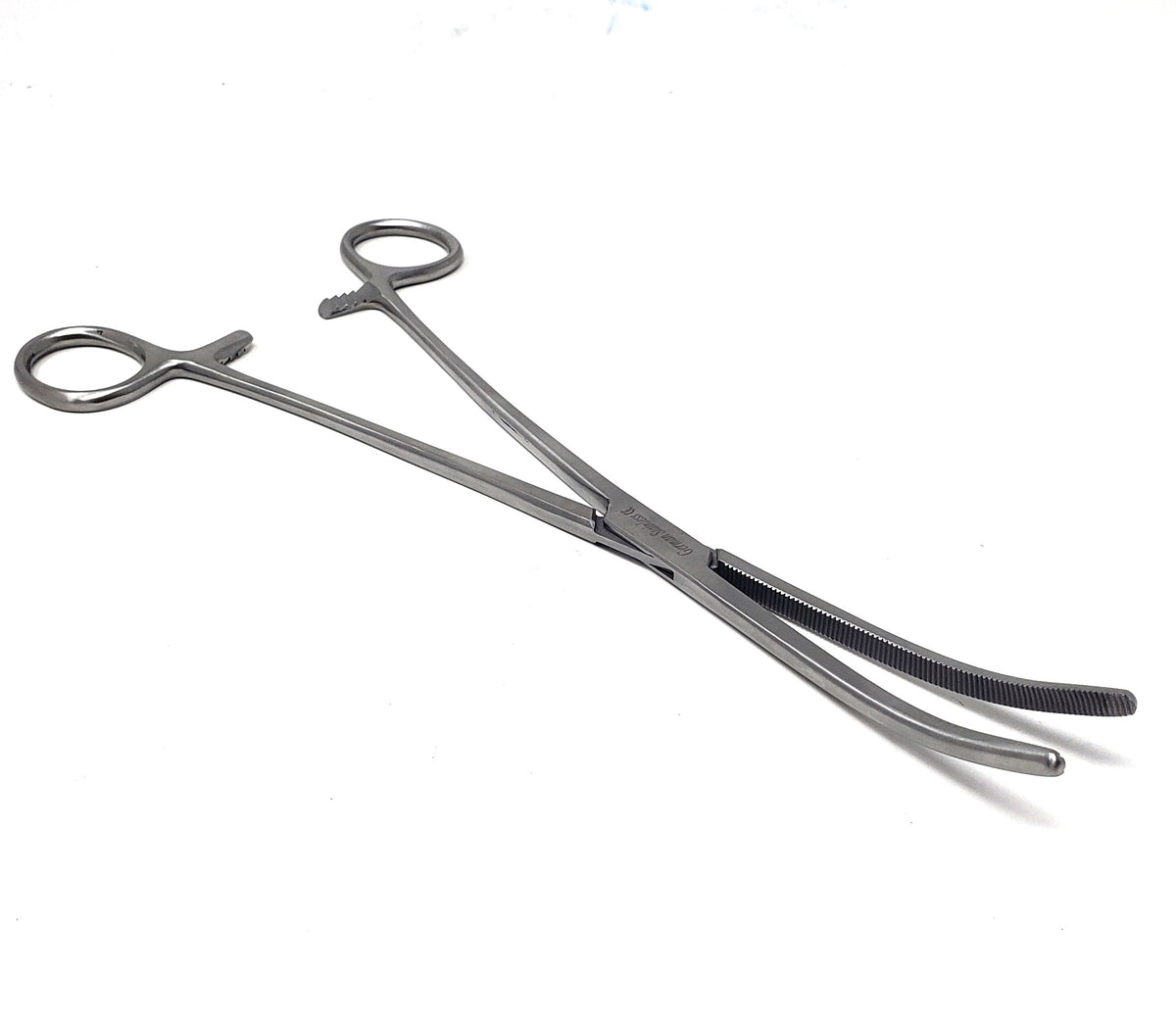 Pean Hemostat Forceps 10", Curved, Full Serrated, Stainless Steel