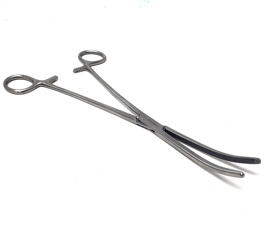 Pean Hemostat Forceps 10", Curved, Full Serrated, Stainless Steel