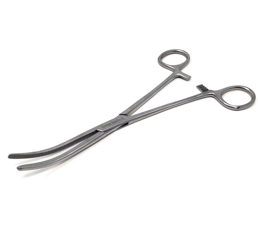 Pean Hemostat Forceps 7.25", Curved, Full Serrated, Stainless Steel