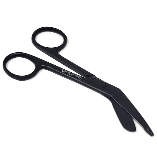 Bandage Scissors 4.5" (11.4cm), Stainless Steel, Black