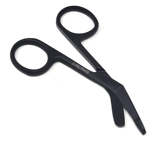 Bandage Scissors 3.5" (8.9cm), Stainless Steel, Black