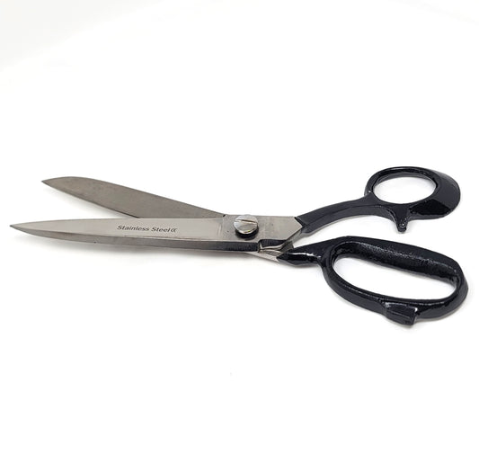 Fabric Scissors Tailor Sewing Shears 10-Inch Heavy-Duty Stainless Steel, Black Handle