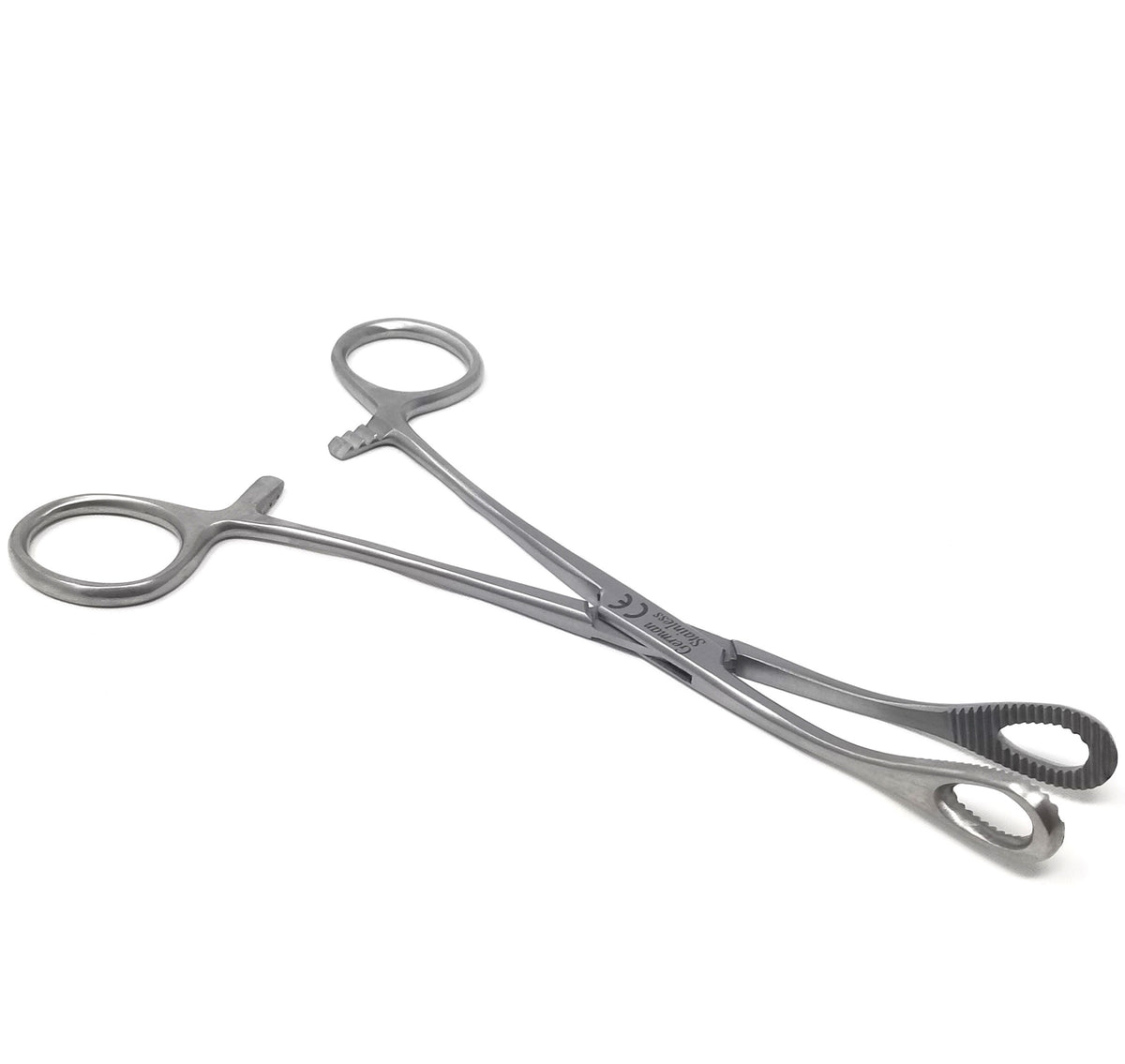 Sponge Holding Forceps 7" Curved, Stainless Steel
