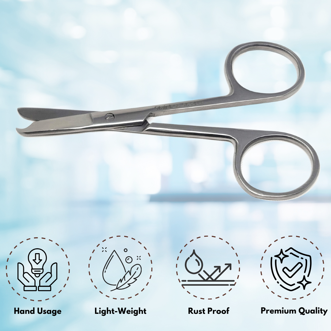 Suture Stitch Straight 3.5" Stainless Steel Shears