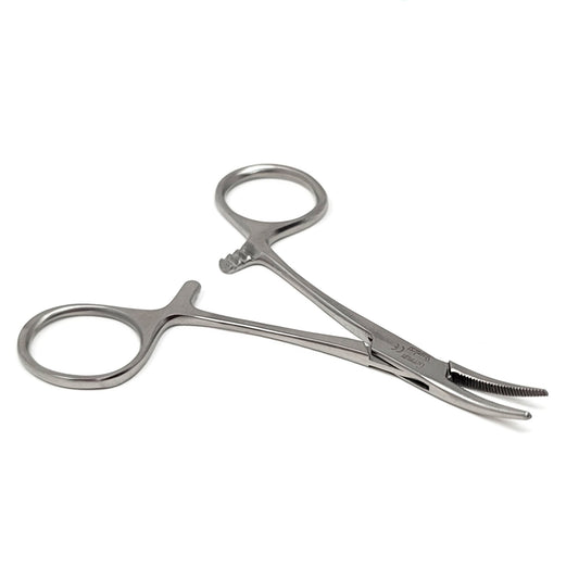 Mosquito Hemostat Forceps 4" Curved, Stainless Steel