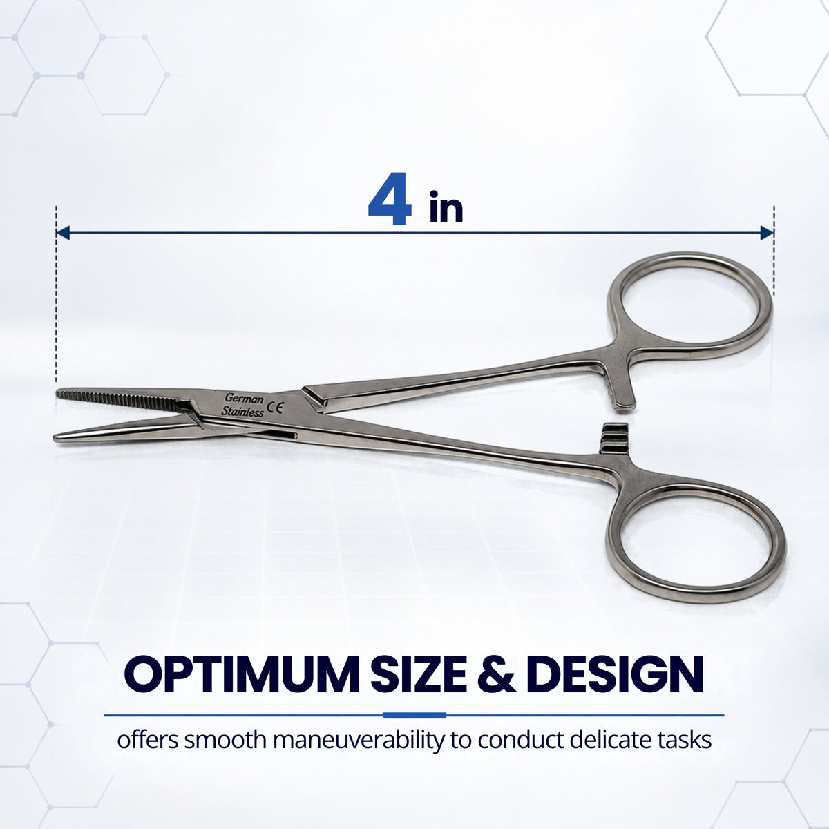 Mosquito Hemostat Forceps 4" Straight, Stainless Steel