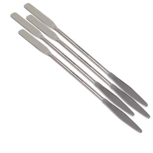 IMS-RNDTAP4-7 Stainless Steel Double Ended Micro Lab Spatula Sampler, Round & Tapered Arrow End, 7" Length, 4/Pack