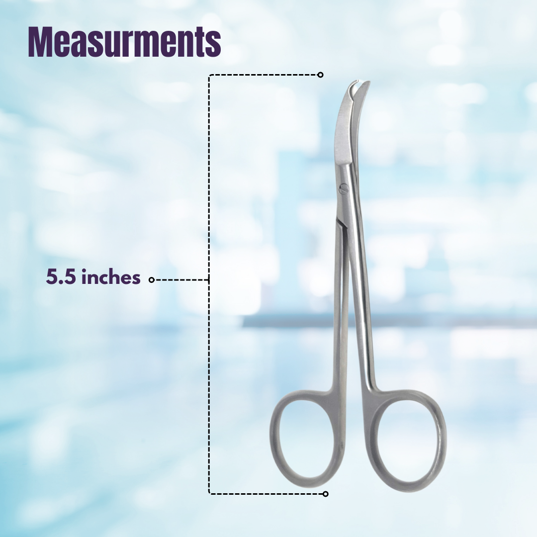 Northbent Suture Stitch Curved Scissors 5.5" Stainless Steel Shears