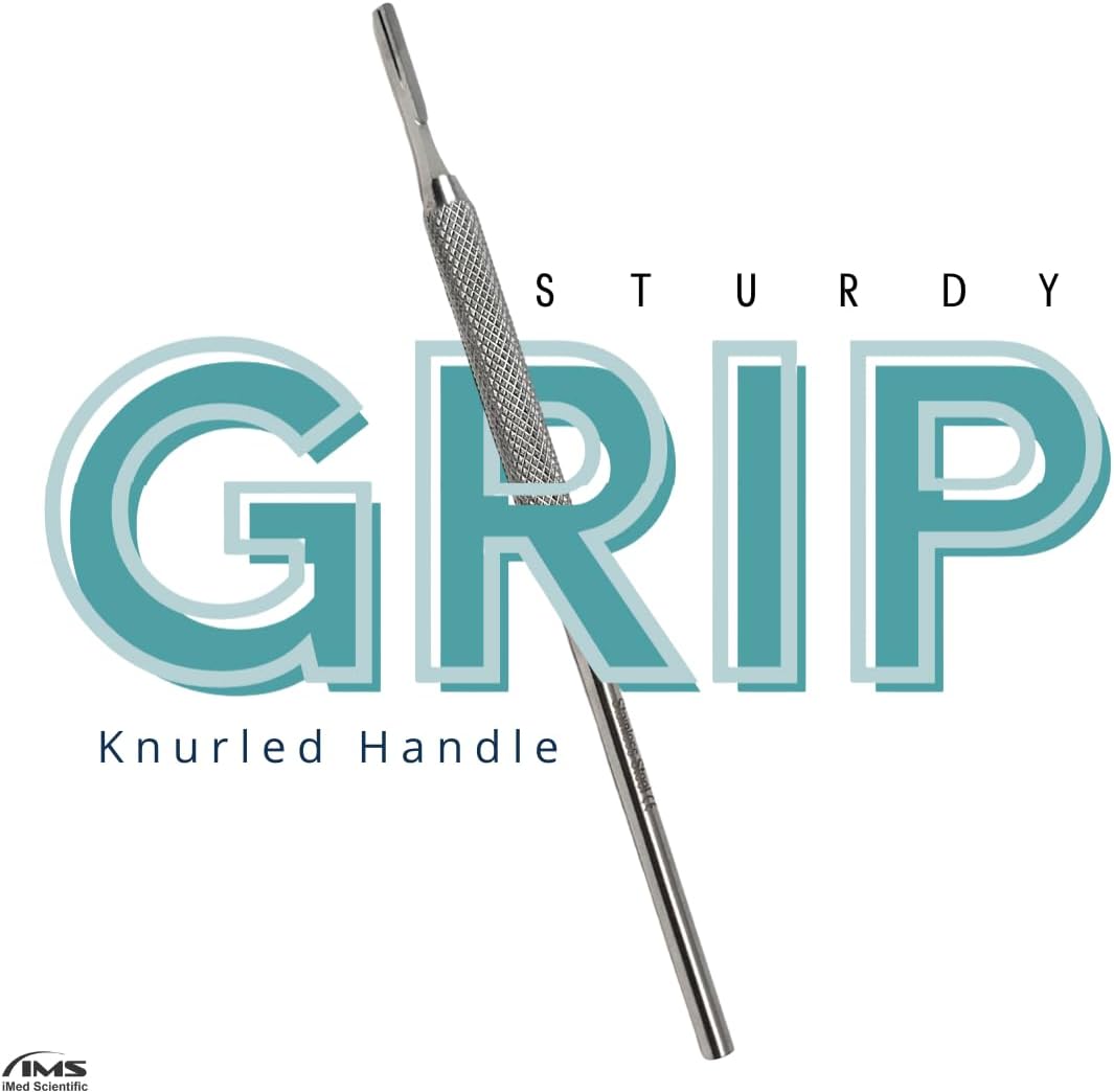 Premium Quality Round Grip Scalpel Handle #3, Stainless Steel ( Fits Size 9-16 Scalpel Blades )