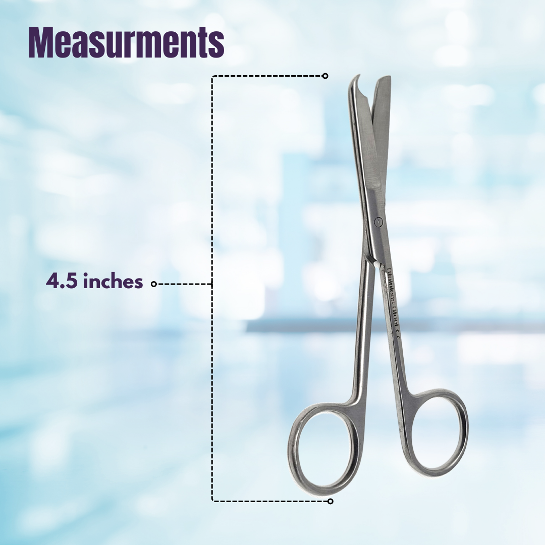 Suture Stitch Straight 4.5" Stainless Steel Shears