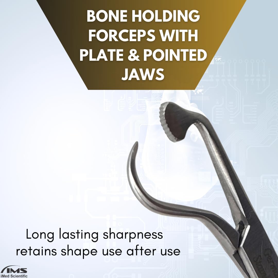 Plate Bone Holding Forceps 5.5", Stainless Steel