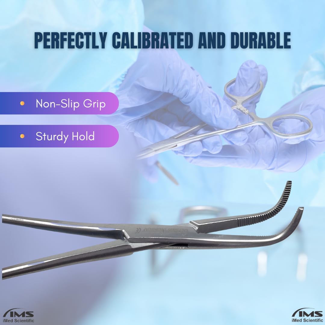 MIXTER Hemostat Forceps 6" Right-Angle, Stainless Steel