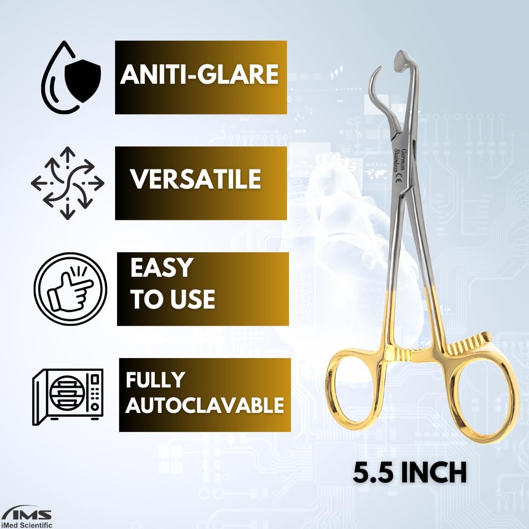 Plate Bone Holding Forceps 5.5", Stainless Steel