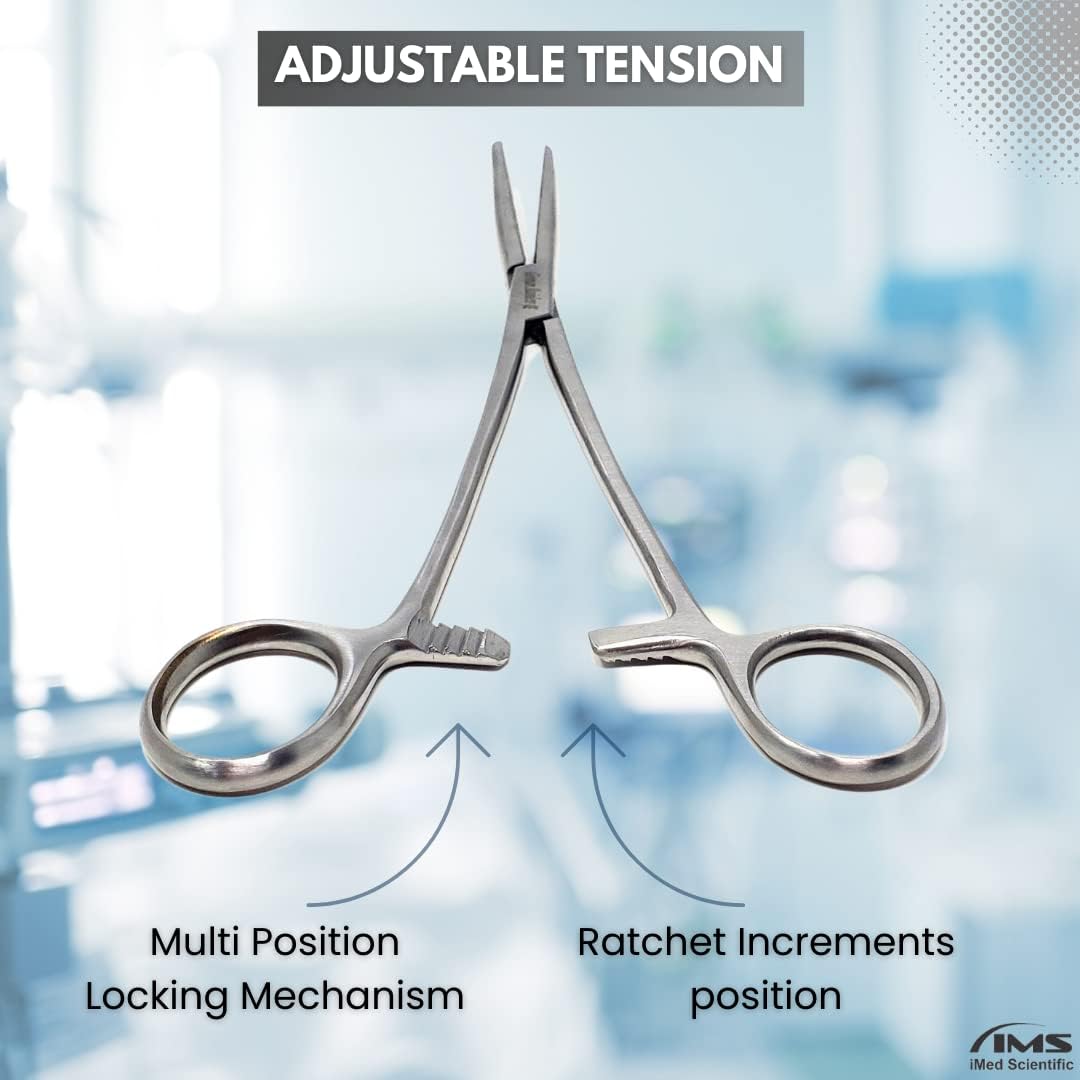 Pean Hemostat Forceps 10", Straight, Full Serrated, Stainless Steel