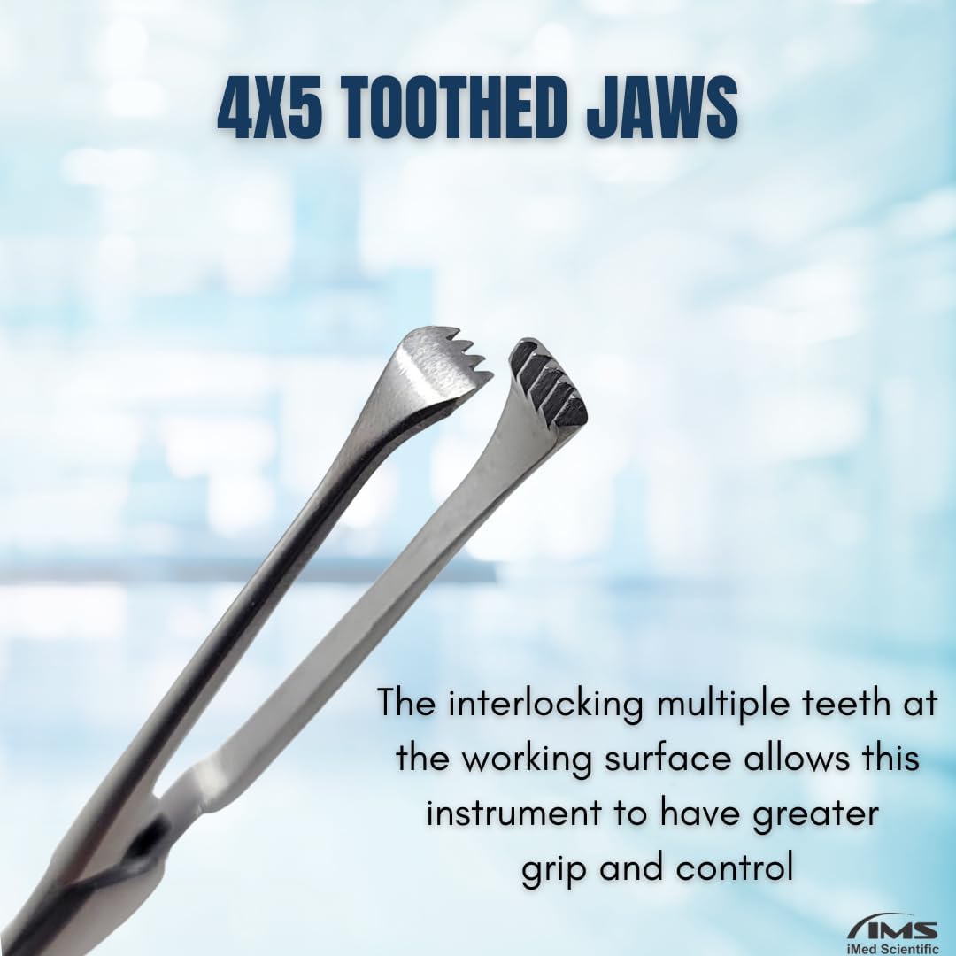 Allis Tissue Forceps 4x5 Teeth, 6" Stainless Steel Clamps