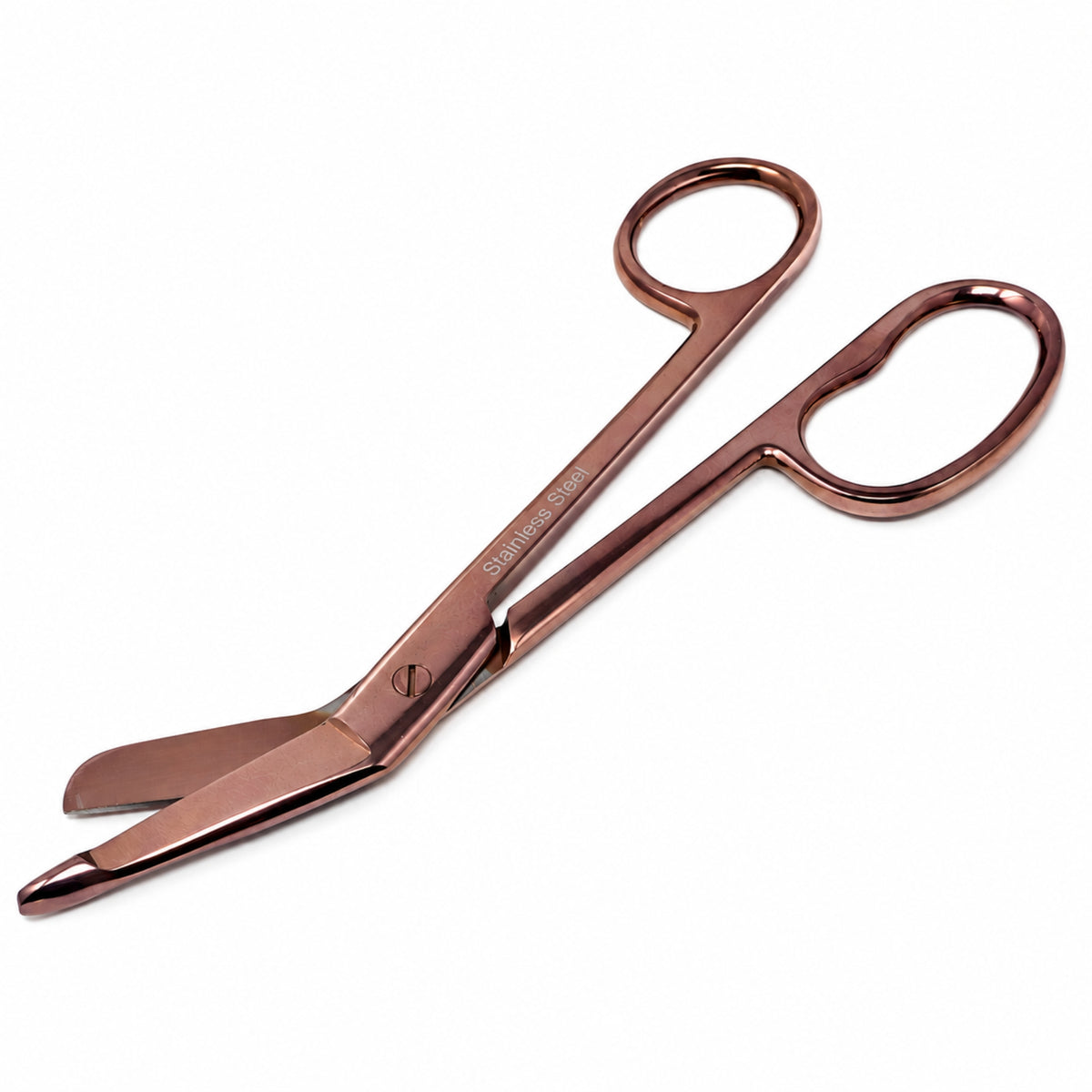 One Large Ring 7.25", Nurse Bandage Scissors, Rose Gold, German Steel