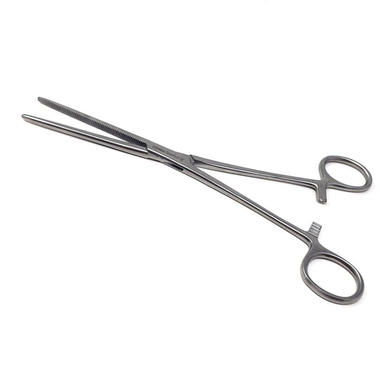 Pean Hemostat Forceps 8", Straight, Full Serrated, Stainless Steel