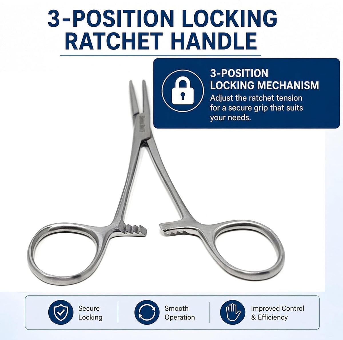 Kelly Rankin Hemostatic Forceps 5.5" Straight, Stainless Steel
