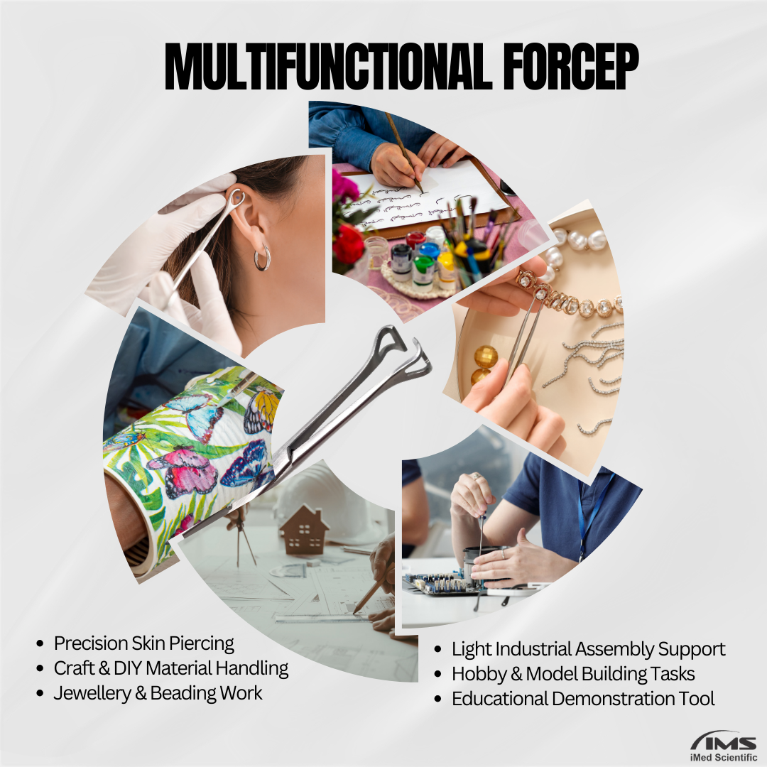 Babcock Forceps with Rounded Loop Windowed Jaws and Ratchet Lock 6.25"