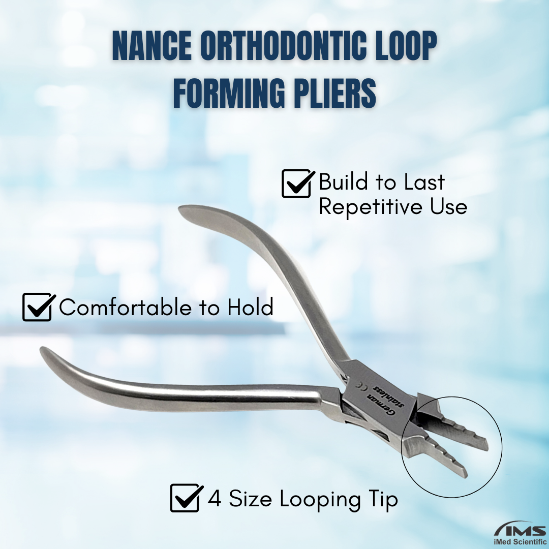 Dental Orthodontic Nance Loop Pliers Stainless Steel Instrument