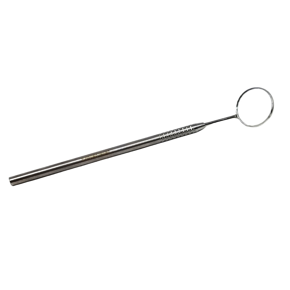 Dental Mouth Mirror #5, Textured Grip, Stainless Steel