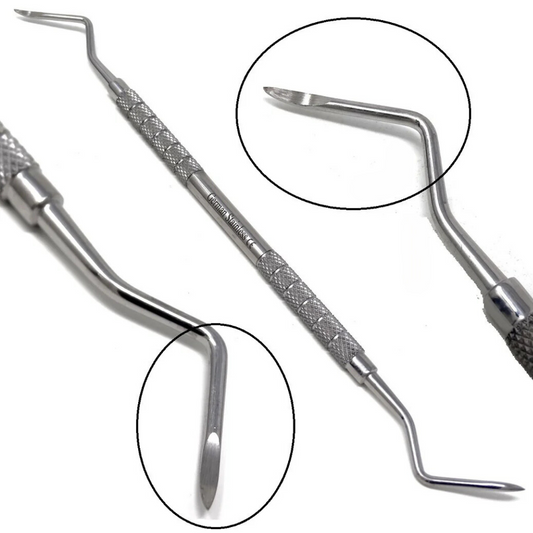 Heidbrink Dental Root Pick Elevator H-2/3 Double End Right & Left, Stainless Steel