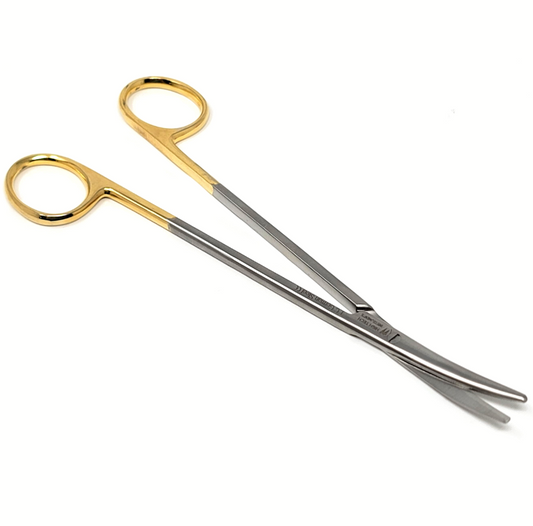 TC Metzenbaum Dissecting Scissors, 7" Slim Shears, Curved, Stainless Steel