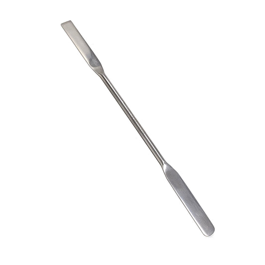 IMS-SQRD-9 Stainless Steel Double Ended Micro Lab Spatula Sampler, Square & Round End, 9" Length
