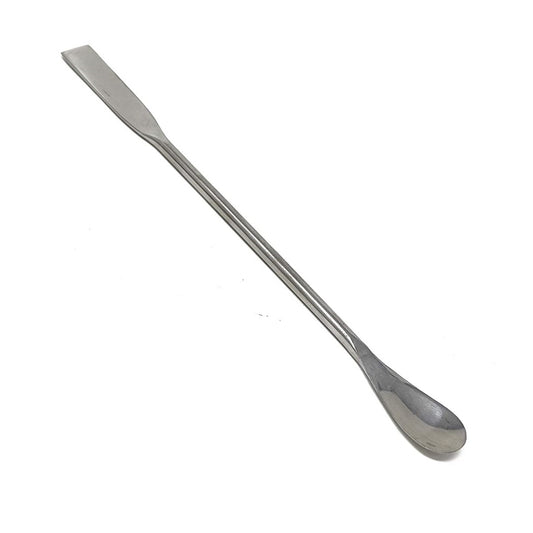 IMS-SQSP7 Stainless Steel Double Ended Micro Lab Spatula Sampler, Square & Flat Spoon End, 7" Length