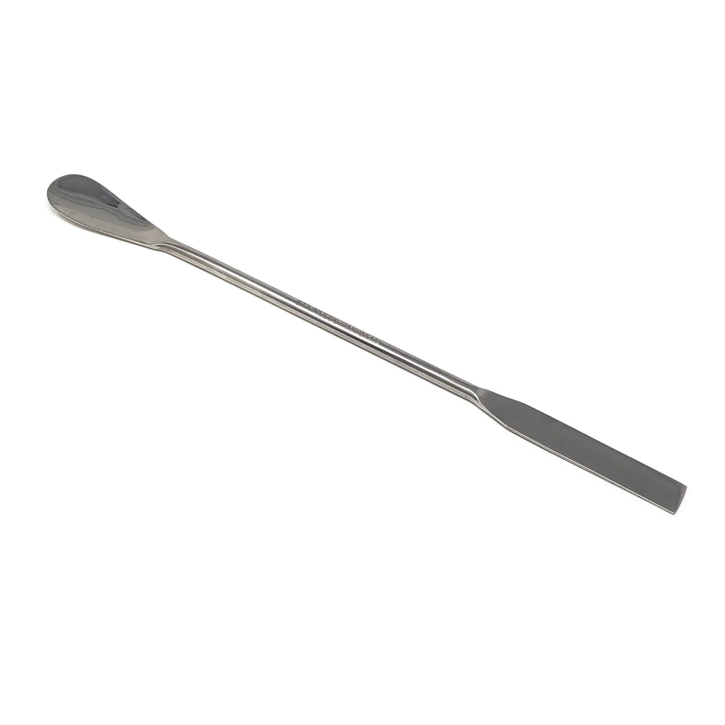 IMS-SQSP9 Stainless Steel Double Ended Micro Lab Spatula Sampler, Square & Flat Spoon End, 9" Length