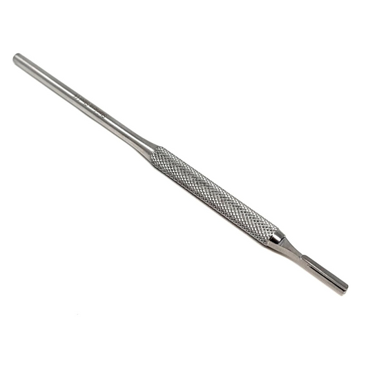 Premium Quality Round Grip Scalpel Handle #3, Stainless Steel ( Fits Size 9-16 Scalpel Blades )