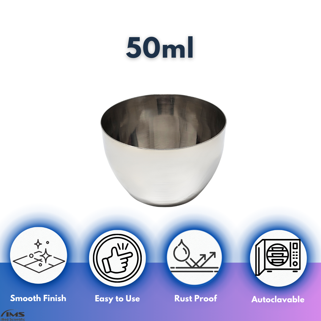 50ml Stainless Steel Lab Beaker Multifunction Crucible