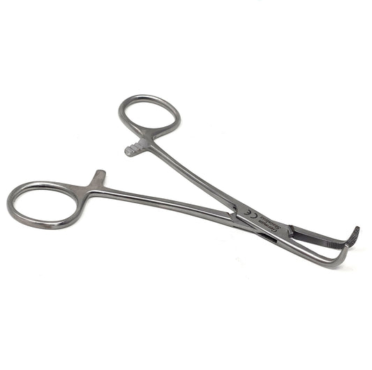MIXTER Hemostat Forceps 5.5" Right-Angle, Stainless Steel