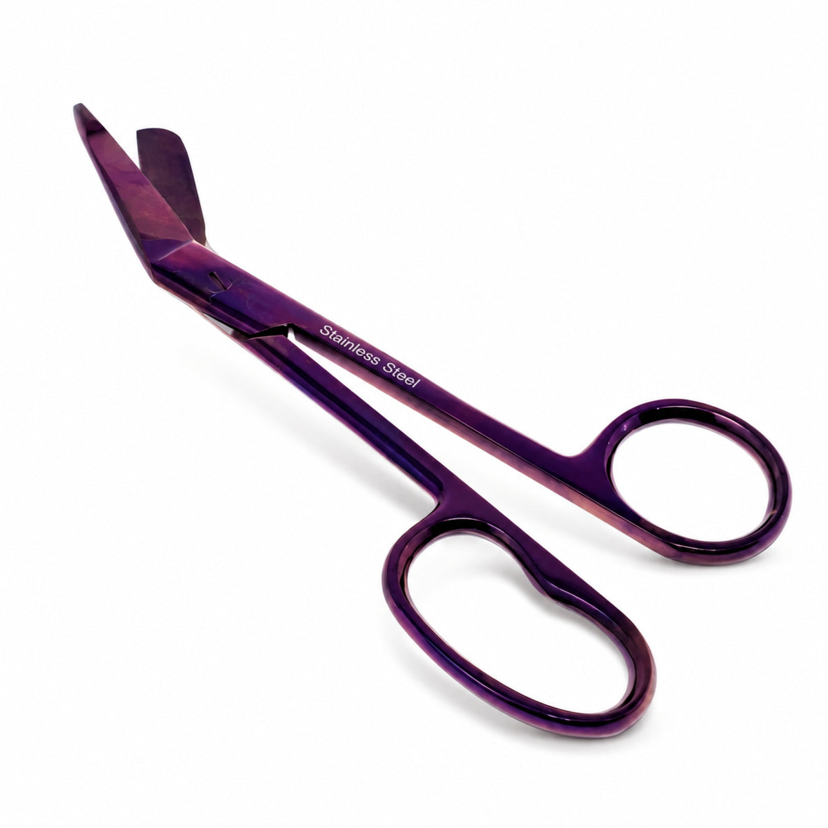 Purple One Large Ring 7.25", Nurse Bandage Scissors, German Steel