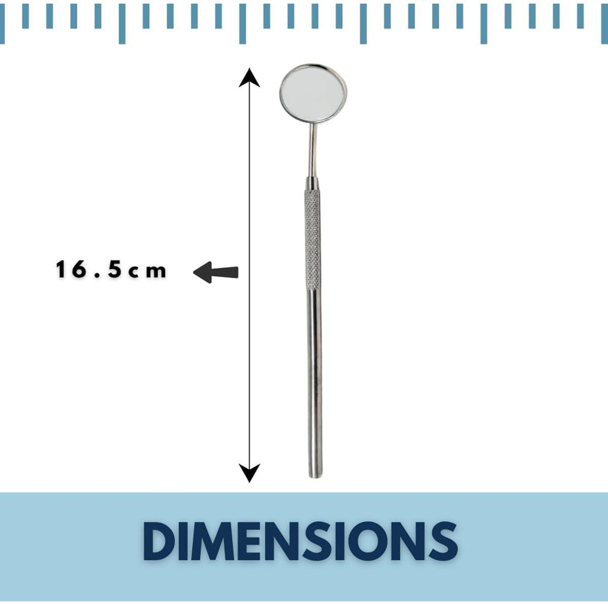 Dental Mouth Mirror #5, Stainless Steel, Pack of 10