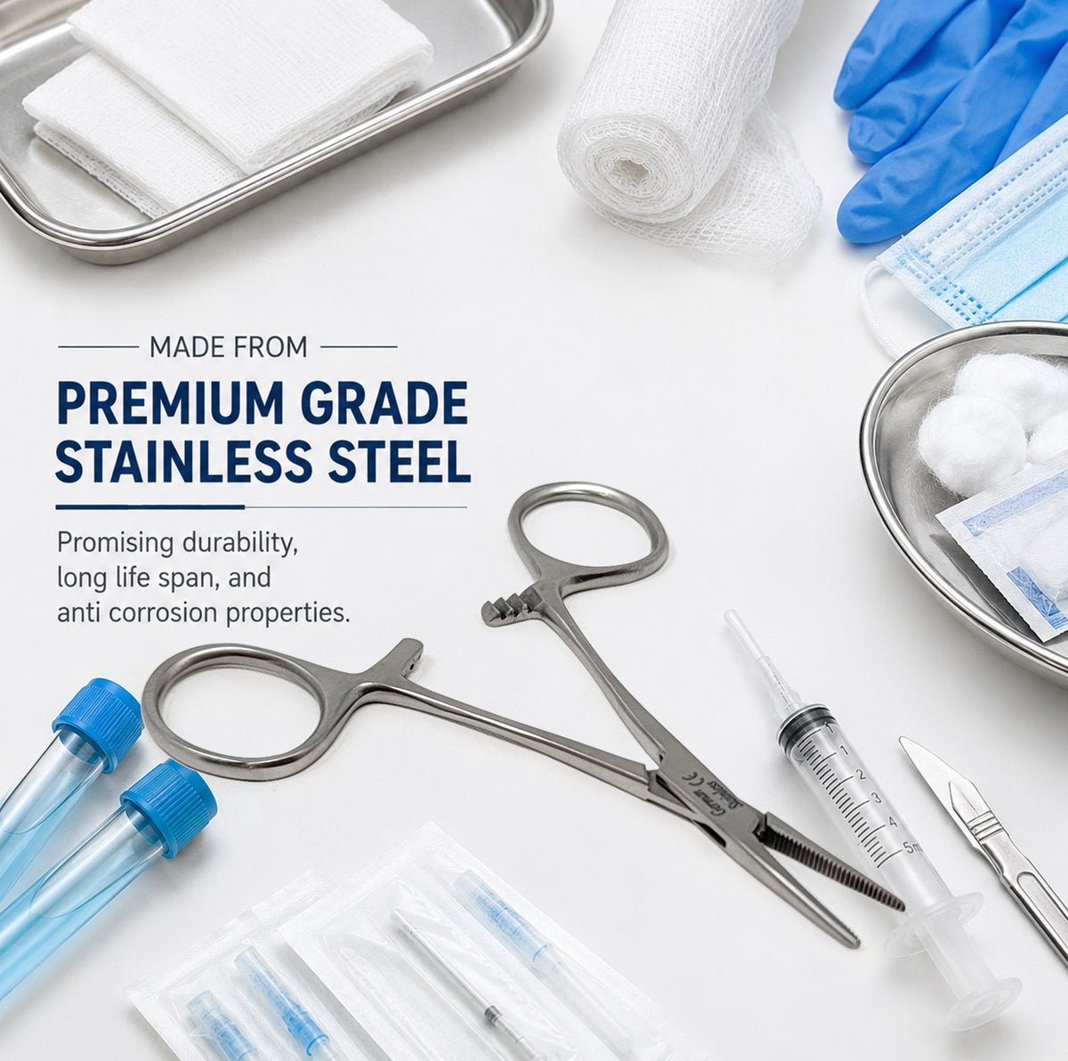 Mosquito Hemostat Forceps 4" Straight, Stainless Steel