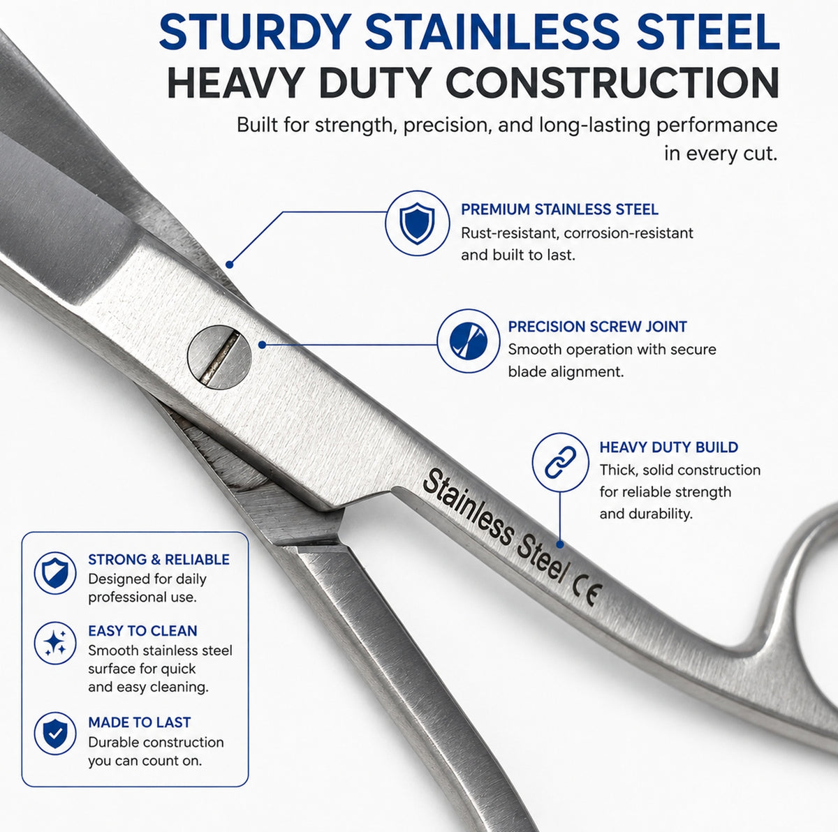 Knowles Bandage Scissors 6", Stainless Steel