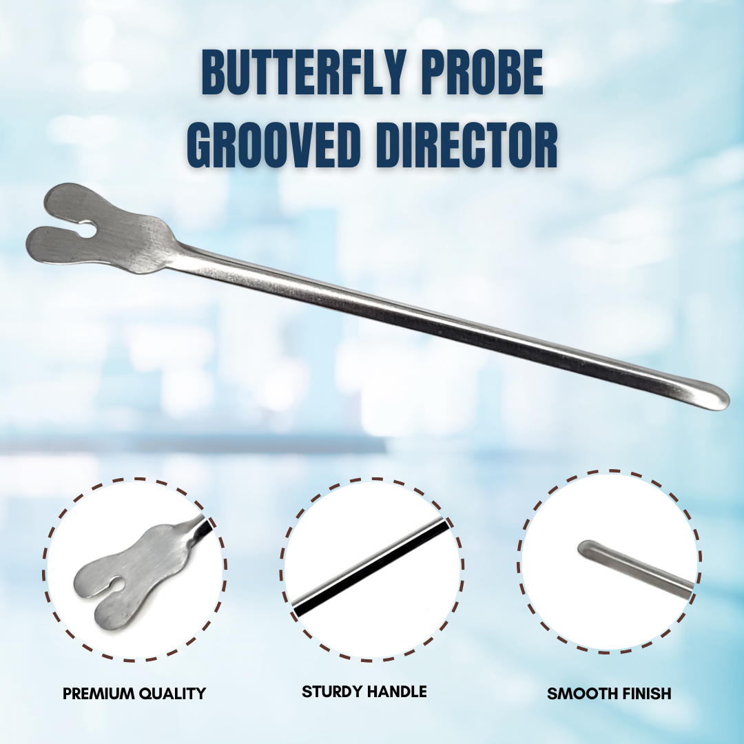 Butterfly Probe Grooved Director Dissecting Probe