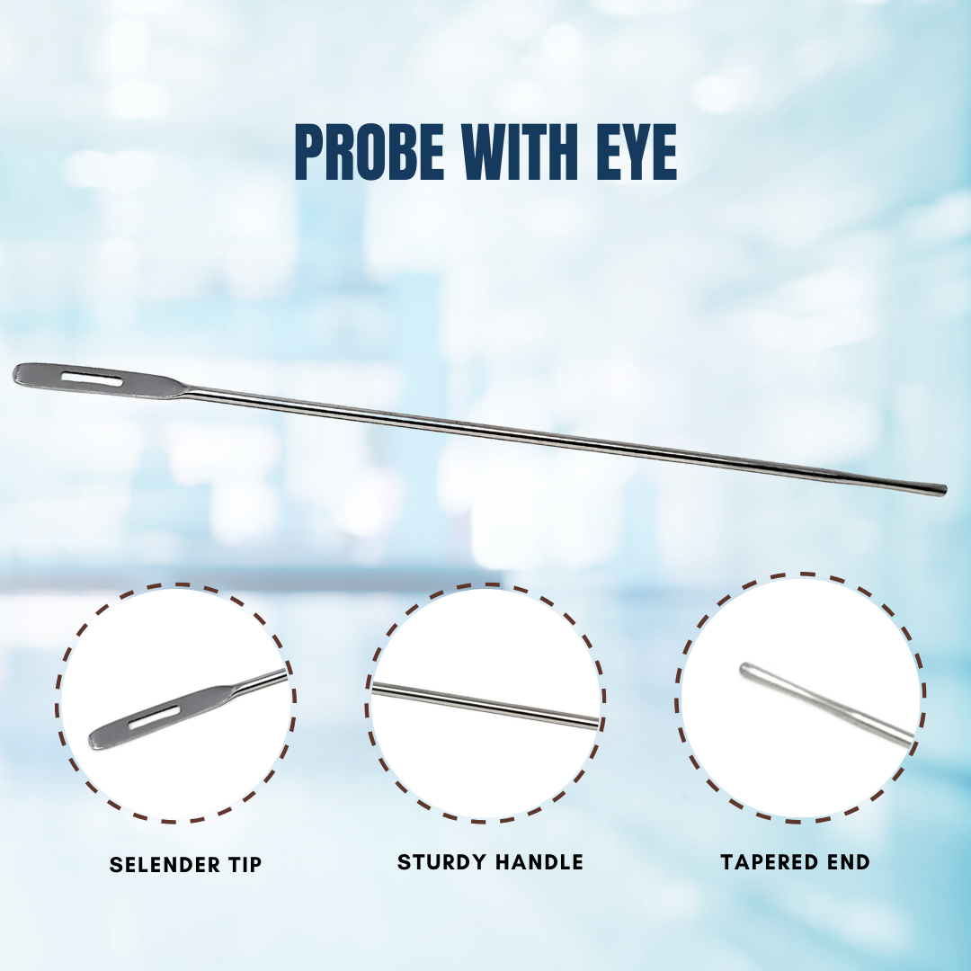 Probe with Eye 6", Stainless Steel