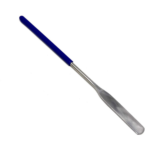 IMS-VL001 Stainless Steel Micro Lab Flat Spatula Sampler, with Vinyl Handle 6"
